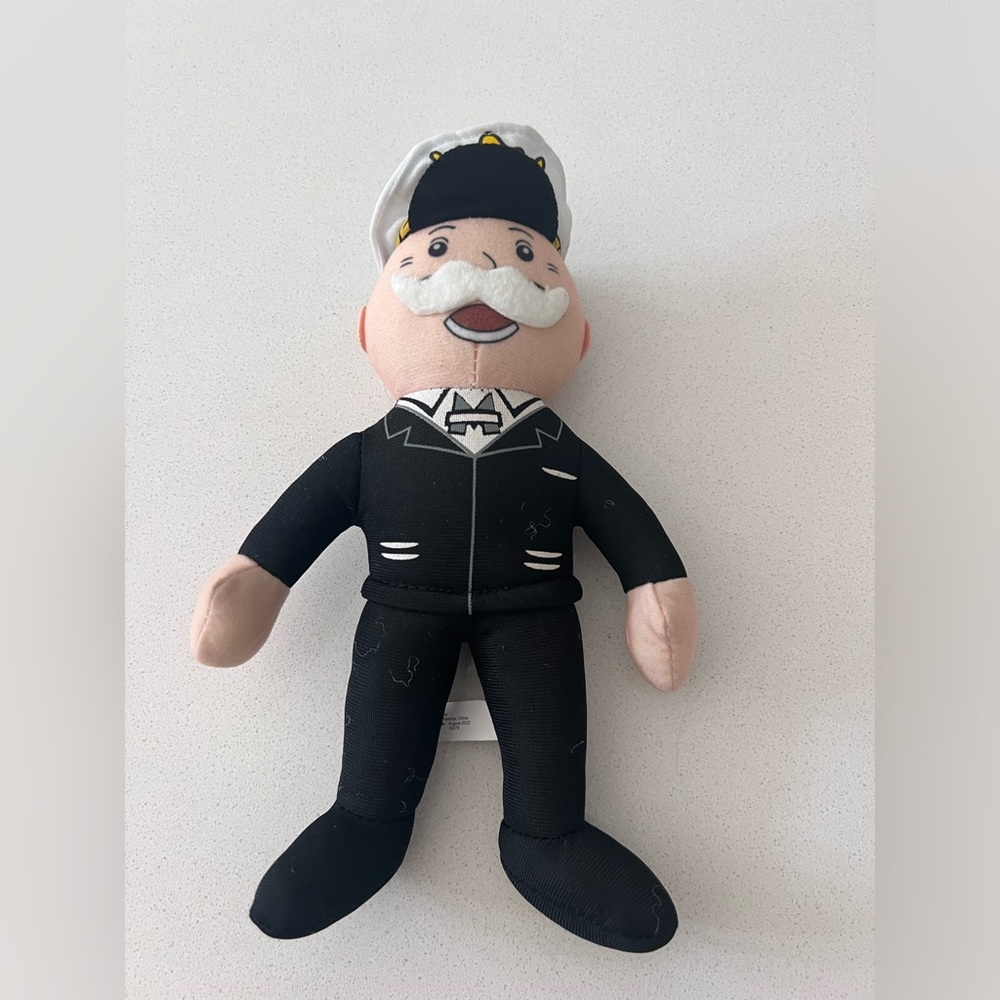 New‎ Captain Monopoly Man 10” Plush Stuffed Toy